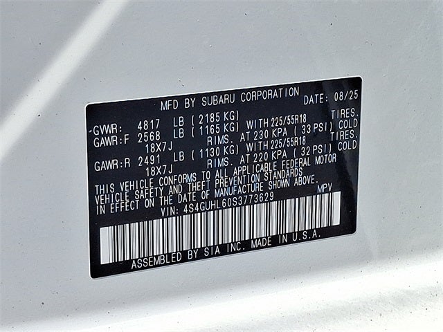 2025 Subaru Crosstrek Limited