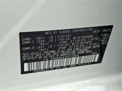 2025 Subaru Crosstrek Limited