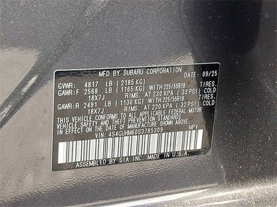 2025 Subaru Crosstrek Limited