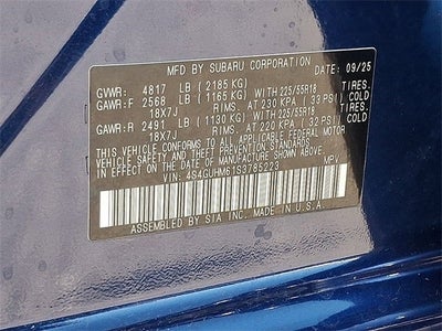 2025 Subaru Crosstrek Limited