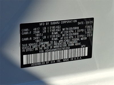 2025 Subaru Crosstrek Limited