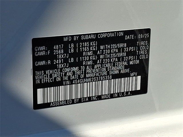 2025 Subaru Crosstrek Limited