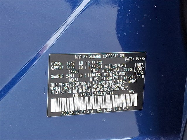 2025 Subaru Crosstrek Limited