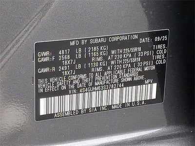 2025 Subaru Crosstrek Limited