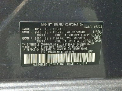 2026 Subaru Crosstrek Limited