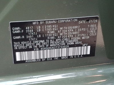 2026 Subaru Crosstrek Wilderness