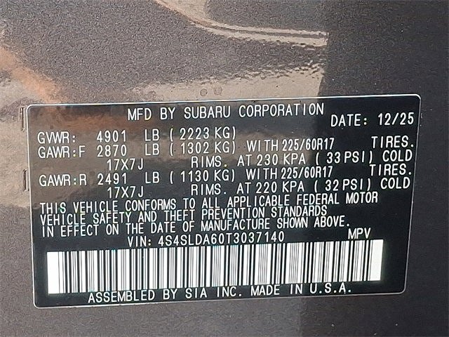 2026 Subaru Forester Standard Model