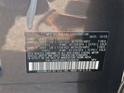 2026 Subaru Forester Premium