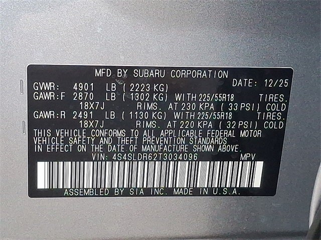 2026 Subaru Forester Limited