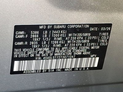 2026 Subaru Forester Touring Hybrid