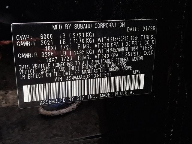 2026 Subaru Ascent Premium 7-Passenger