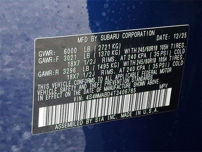 2026 Subaru Ascent Premium 7-Passenger