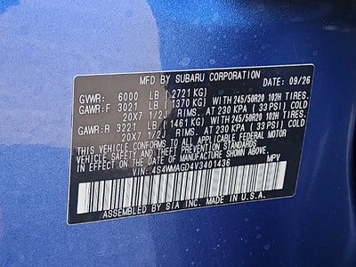 2027 Subaru Ascent Limited 7-Passenger