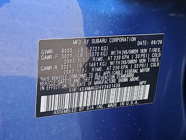 2027 Subaru Ascent Limited 7-Passenger