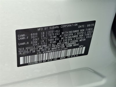 2025 Subaru Ascent Bronze Edition