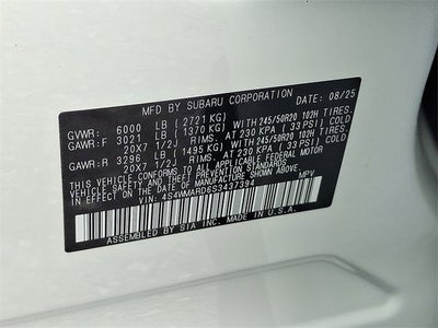 2025 Subaru Ascent Bronze Edition