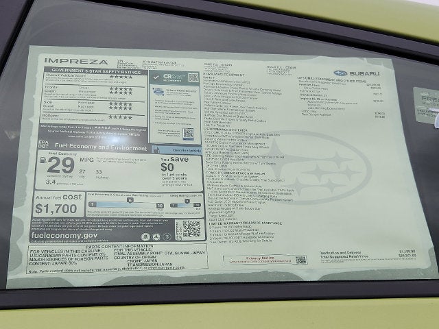 2026 Subaru Impreza Sport