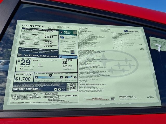 2026 Subaru Impreza Sport