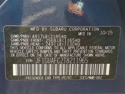 2026 Subaru Impreza Sport