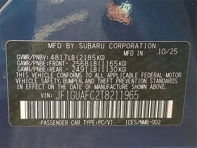 2026 Subaru Impreza Sport