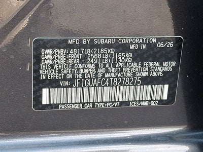 2026 Subaru Impreza Sport