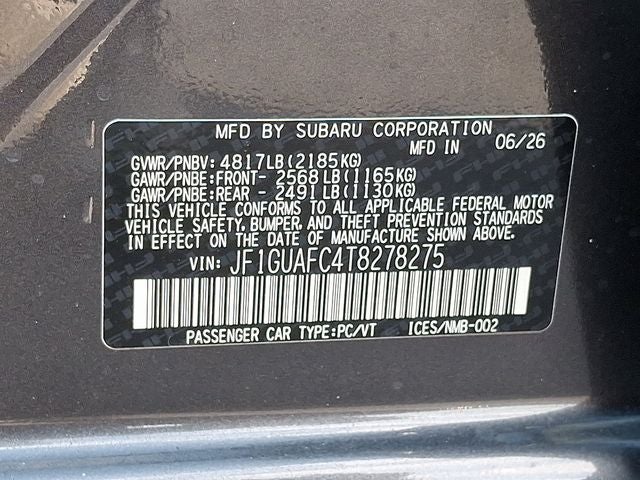 2026 Subaru Impreza Sport