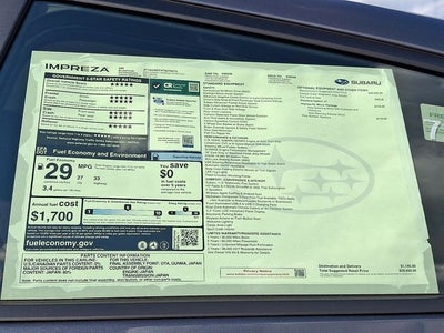 2026 Subaru Impreza Sport