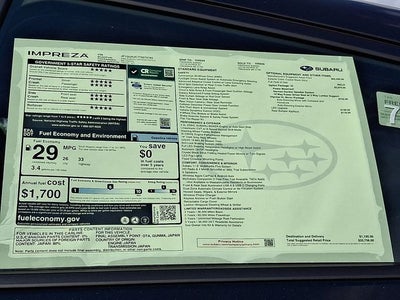 2026 Subaru Impreza RS