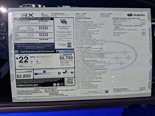 2026 Subaru WRX Premium