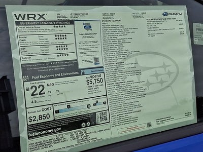 2026 Subaru WRX Base