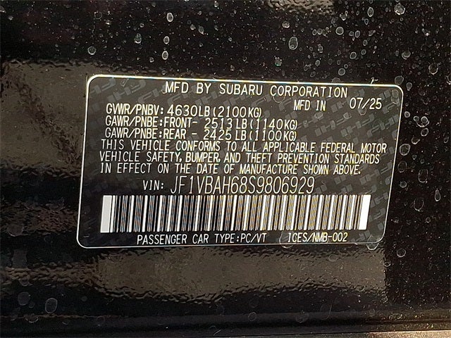 2025 Subaru WRX Premium