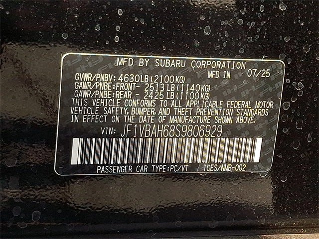 2025 Subaru WRX Premium