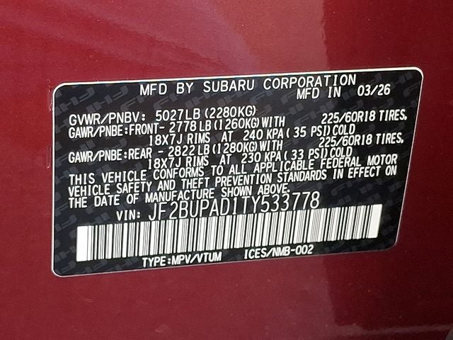 2026 Subaru Outback Premium