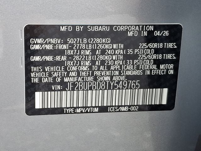 2026 Subaru Outback Premium
