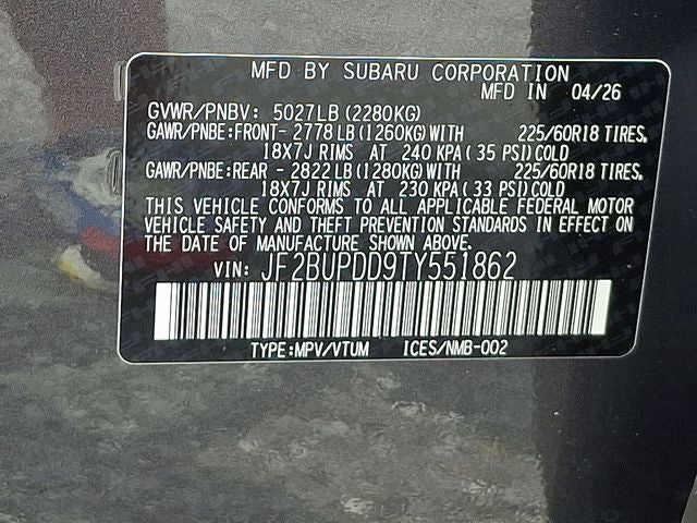 2026 Subaru Outback Limited