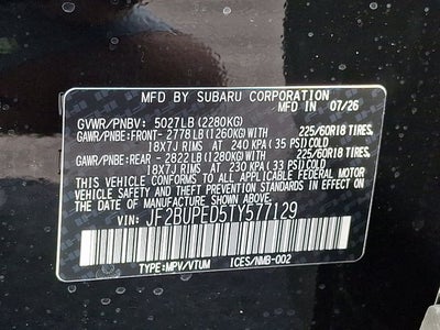 2026 Subaru Outback Touring