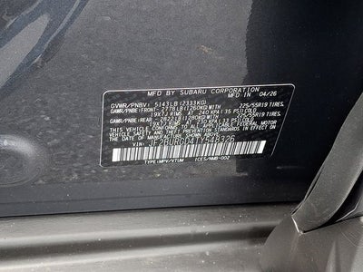 2026 Subaru Outback Limited XT