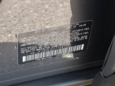 2026 Subaru Outback Touring XT