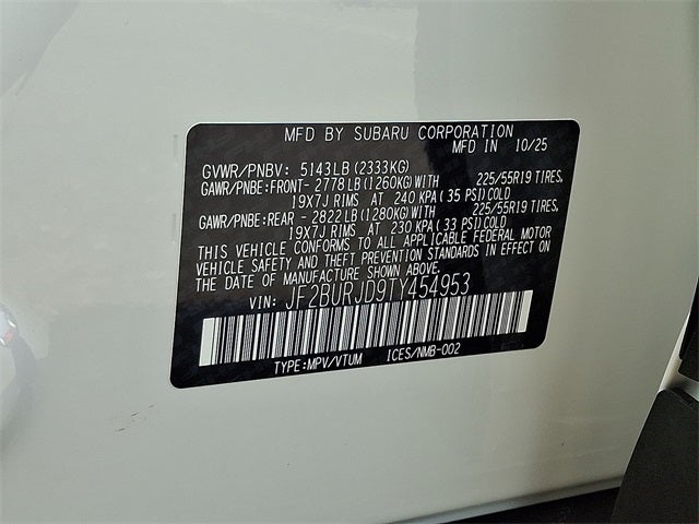 2026 Subaru Outback Touring XT