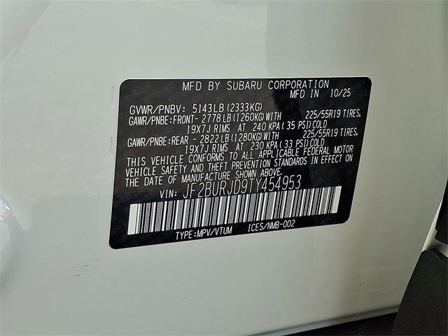 2026 Subaru Outback Touring XT