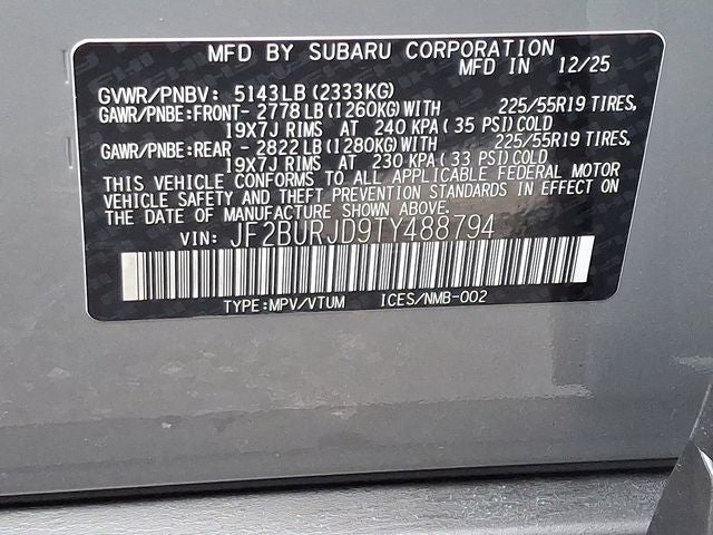 2026 Subaru Outback Touring XT