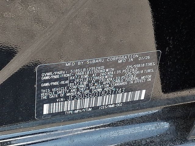 2026 Subaru Crosstrek Sport Hybrid
