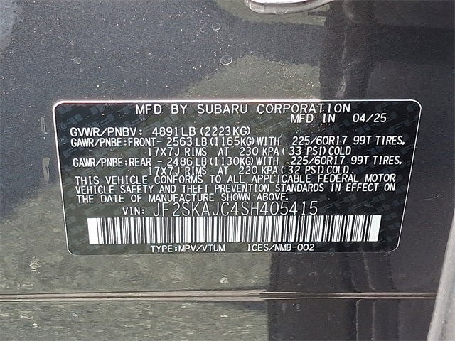 2025 Subaru Forester Wilderness