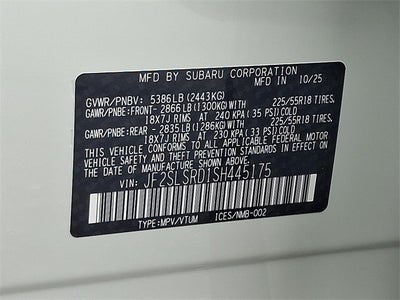 2025 Subaru Forester Limited Hybrid