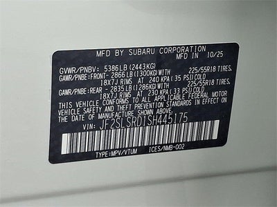 2025 Subaru Forester Limited Hybrid