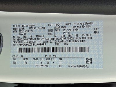 2025 Ford Escape Hybrid Platinum