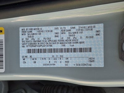 2023 Ford Ranger Lariat