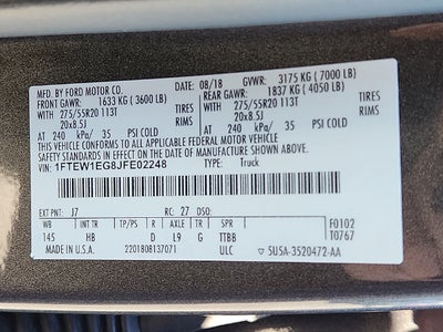 2018 Ford F-150 Lariat