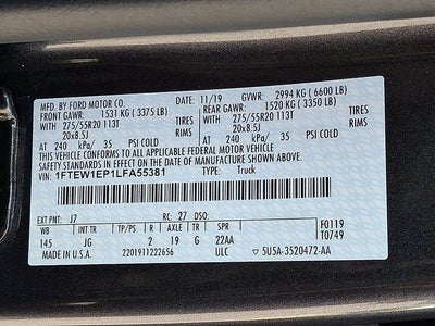 2020 Ford F-150 XL