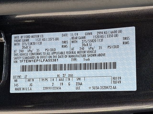 2020 Ford F-150 XL